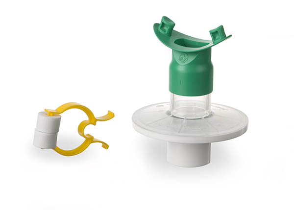 Pulmo-Protect™ filtre pour fonction pulmonaire, avec embout mâchoire et pince-nez mousse (1)