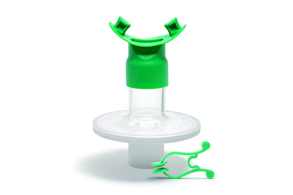 Pulmo-Protect™ filtre pour fonction pulmonaire, avec embout mâchoire et pince-nez plastique (1)