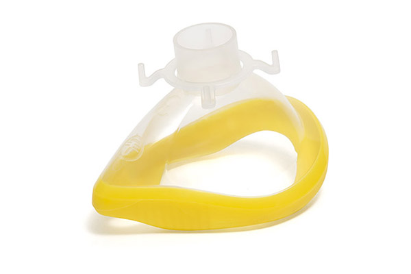 ClearLite™, masque facial d'anesthésie, taille 3, petit adulte, jaune, 22F