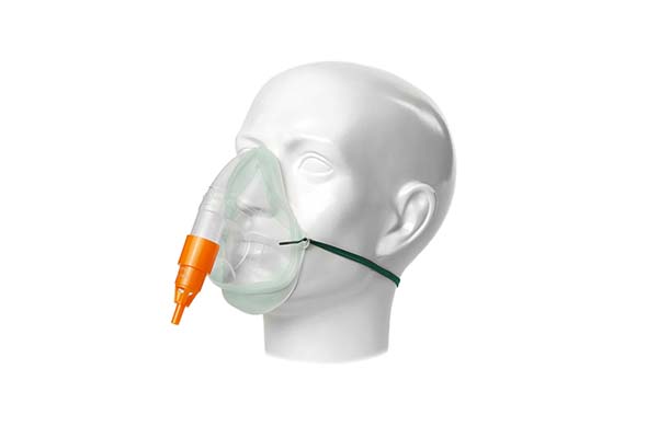 Masque oxygène adulte Intersurgical EcoLite™, avec valve venturi 31%, orange