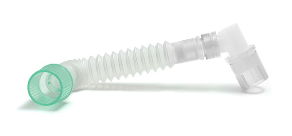 Catheter Mount Superset 22F - raccord patient coudé à rotule 22M/15F, 70-150mm