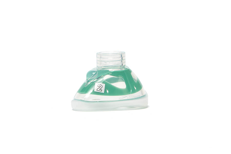 ClearFlex™ Plus masque facial d'anesthésie en silicone, taille 2, pédiatrique, blanc, 22F