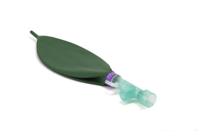 Dispositif O₂/N₂O avec ballon 2L et tubulure d'arrivée des gaz, ≥ 2m - usage multiple