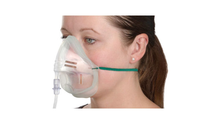 Masque a oxygene adulte avec tubulure a usage unique - Drexco Médical