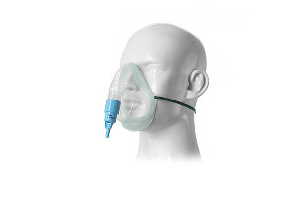 Masque oxygène adulte Intersurgical EcoLite™, avec valve venturi 24%, bleu